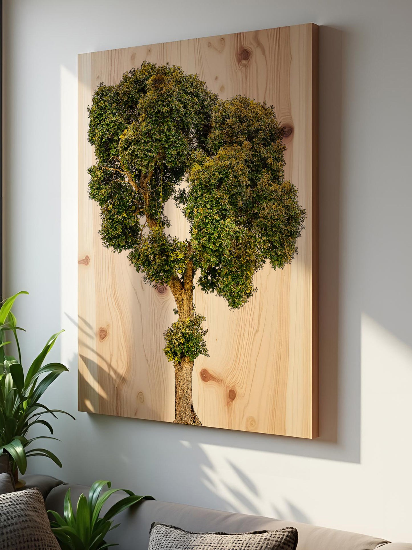 Blattzeit – Holzbild von pura