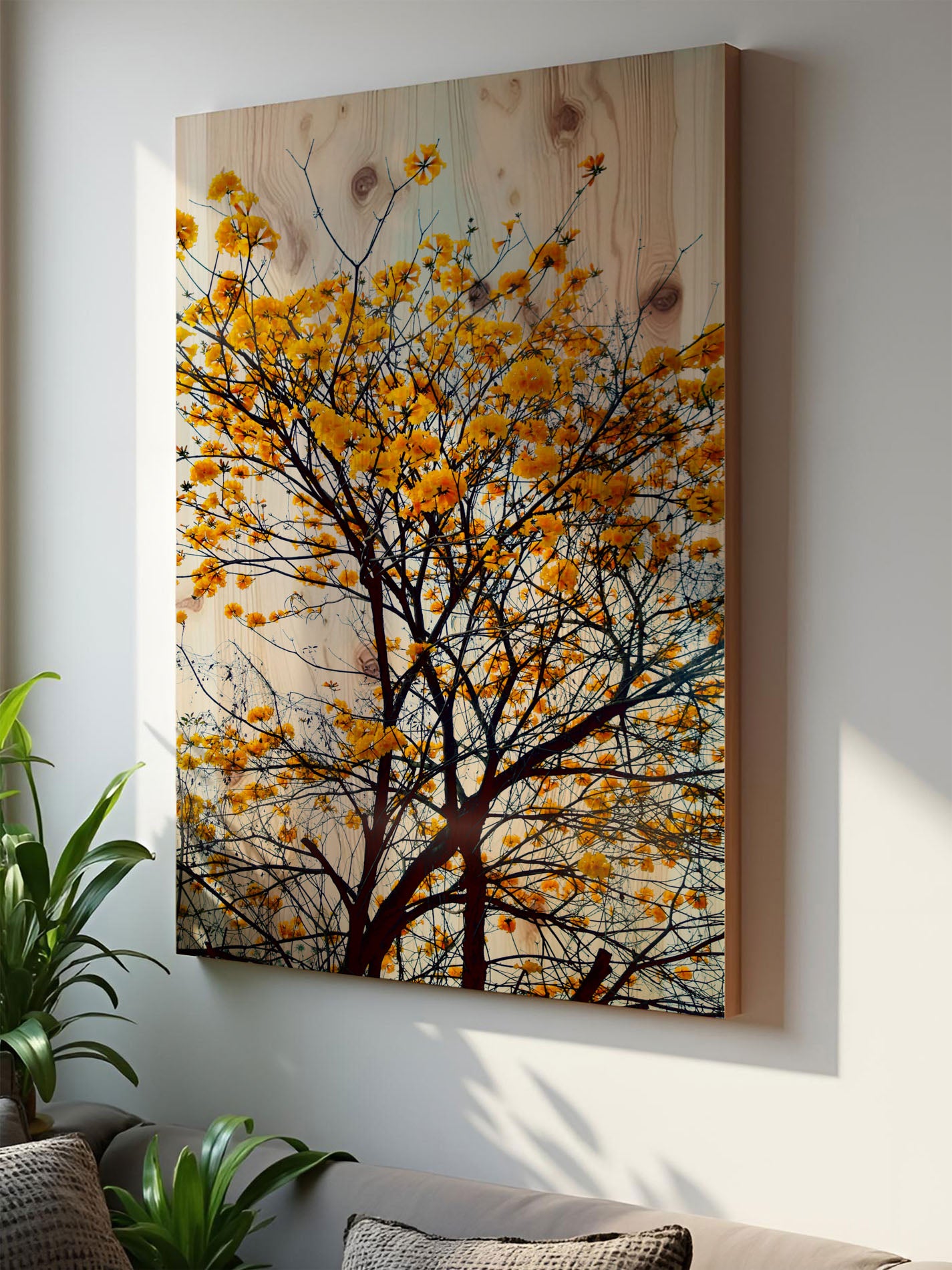 Zweigklang – Holzbild von pura