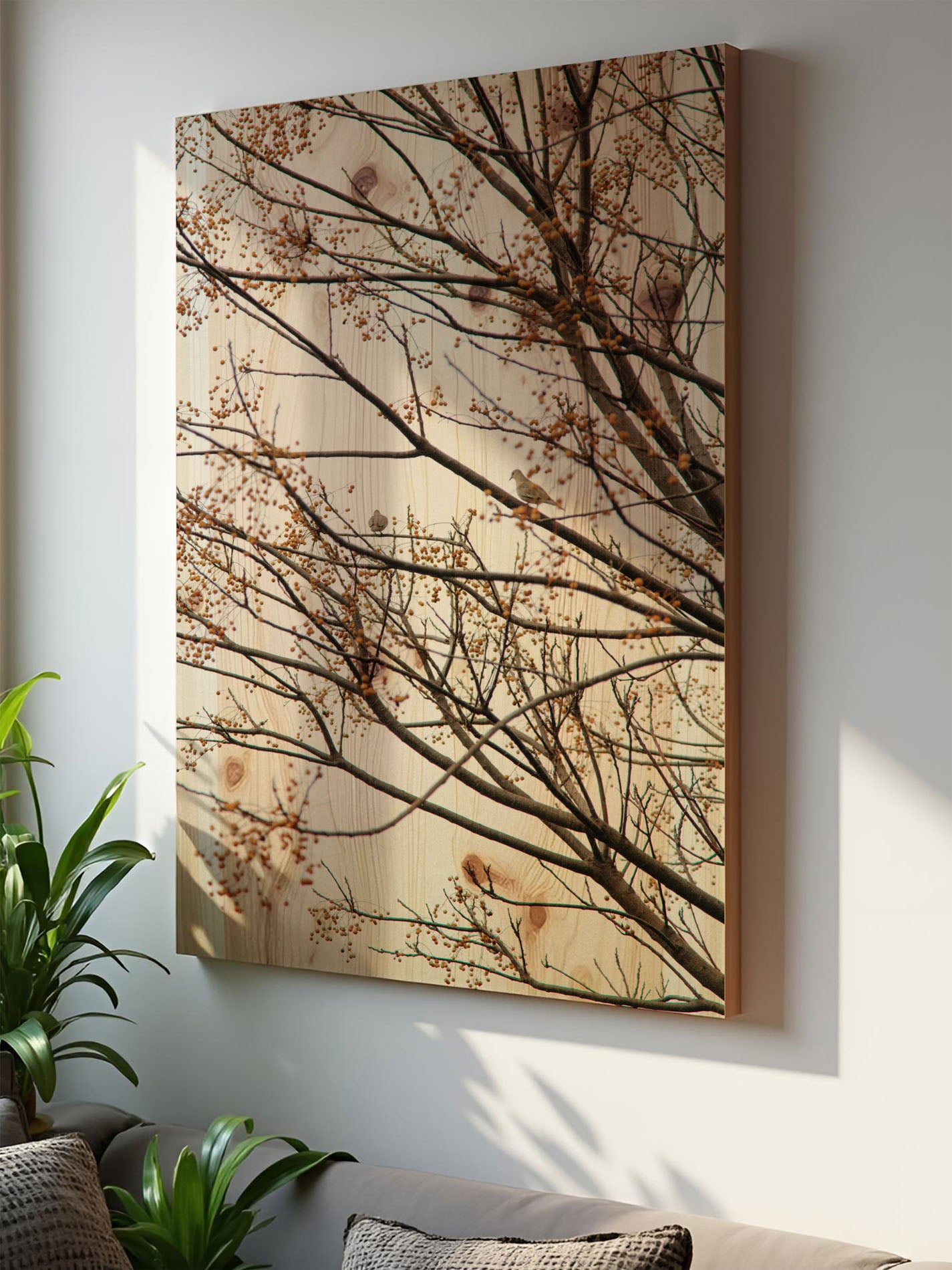 Himmelszweig – Holzbild von pura