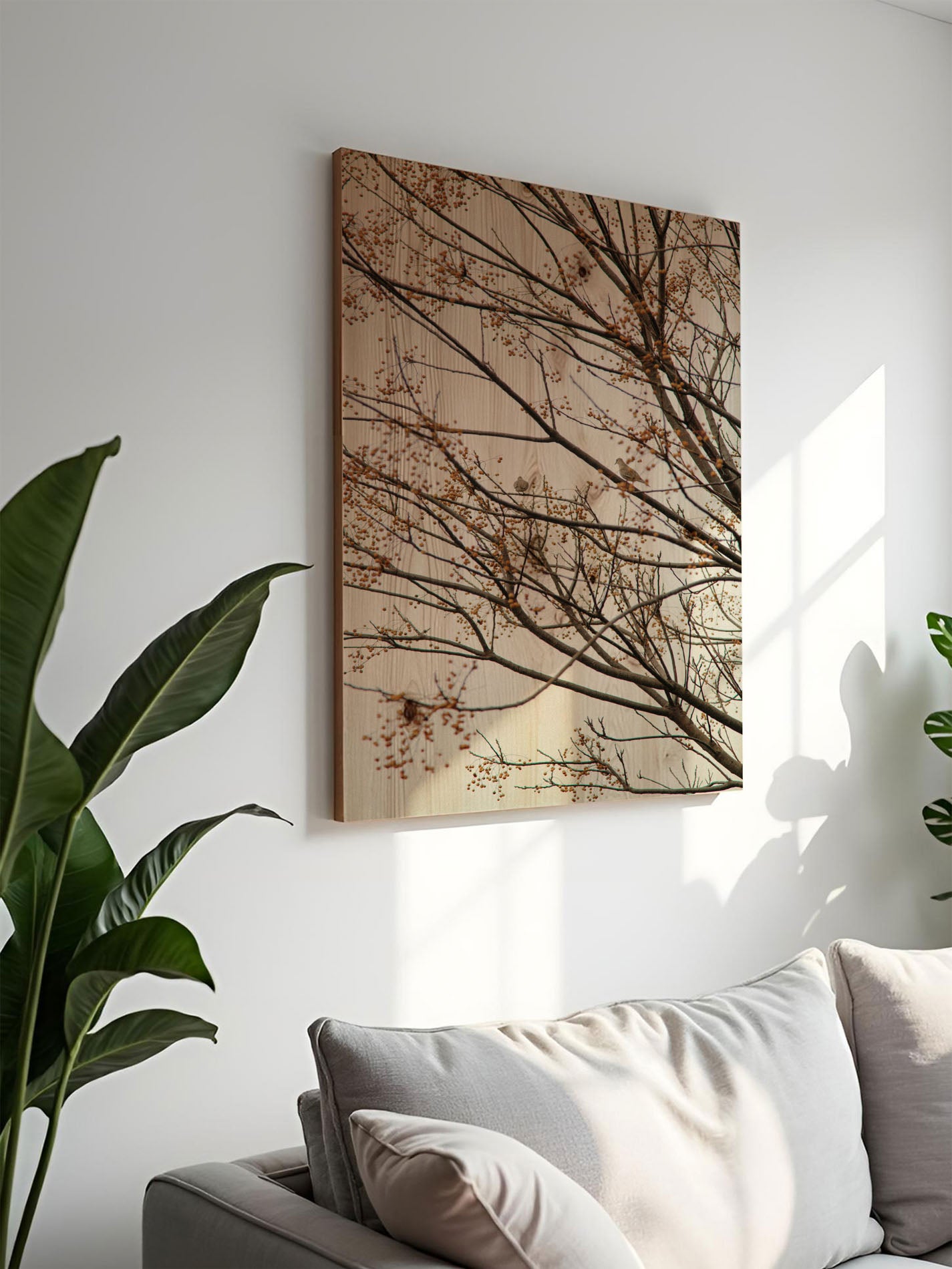 Himmelszweig – Holzbild von pura