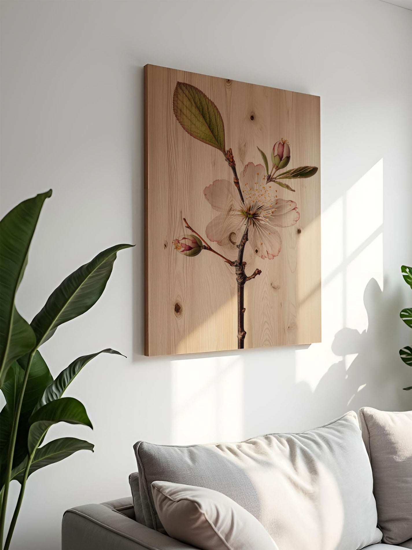 Blütenschimmer – Holzbild von pura