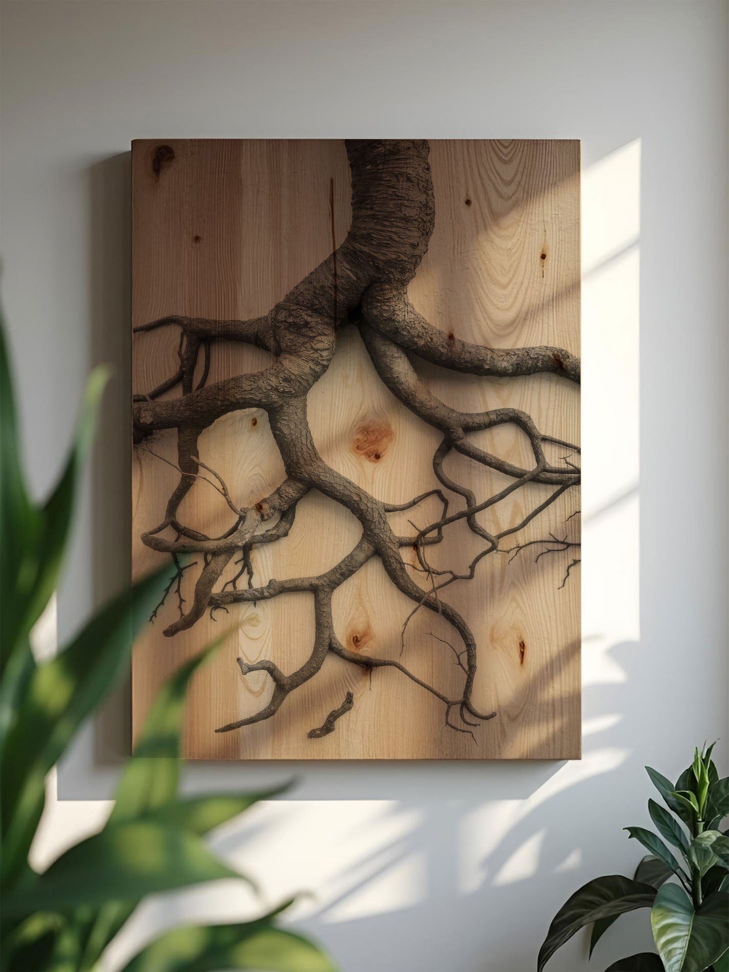 Ursprungskraft – Holzbild von pura