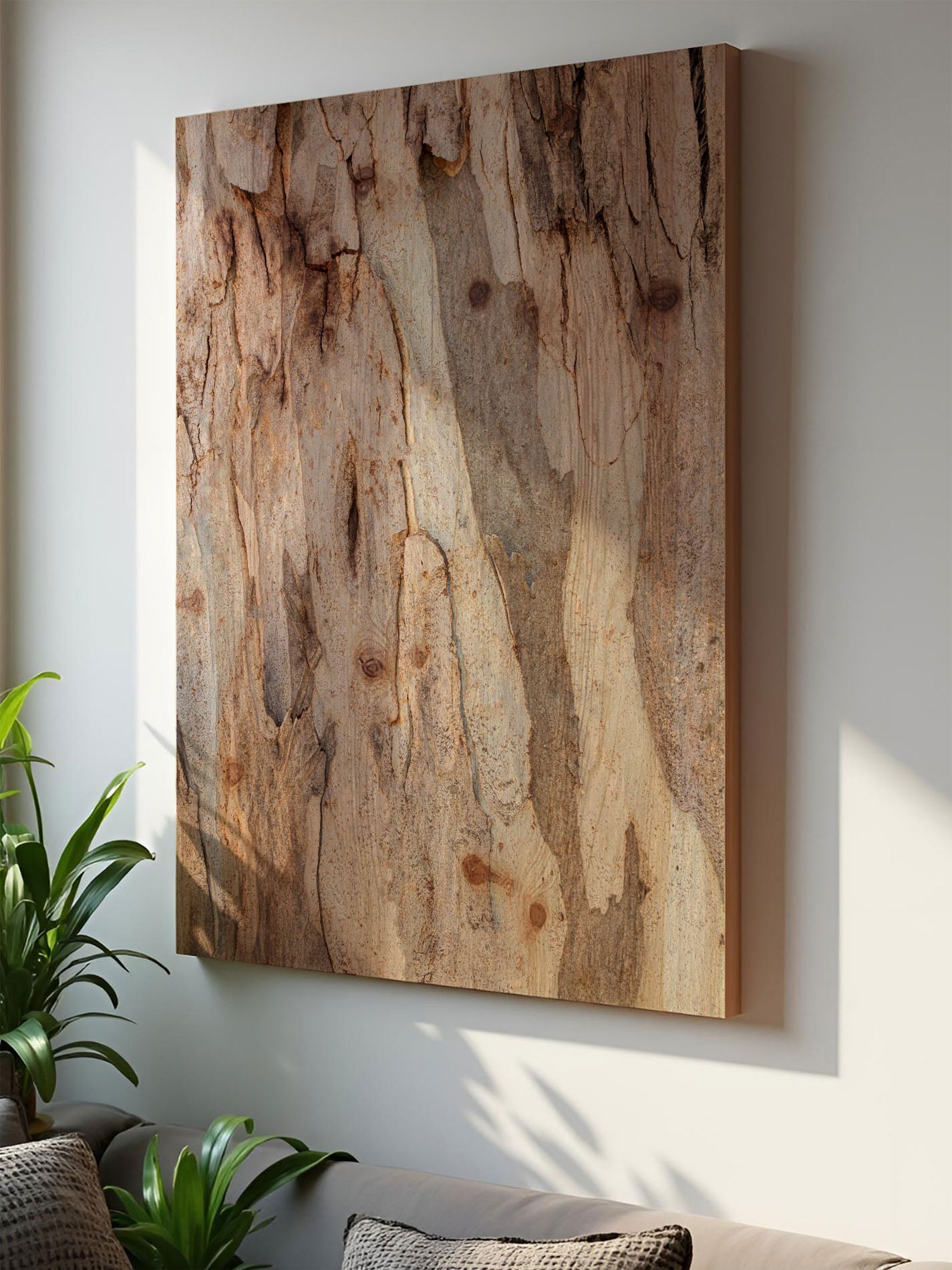 Rindenpoesie – Holzbild von pura
