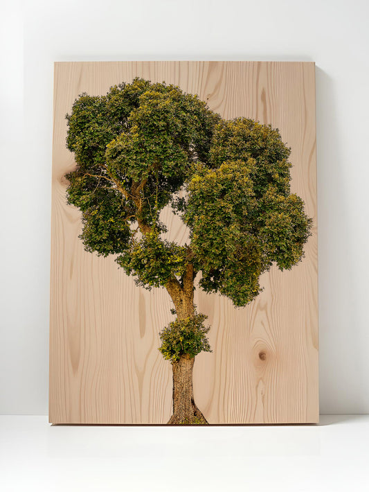 Blattzeit – Holzbild von pura
