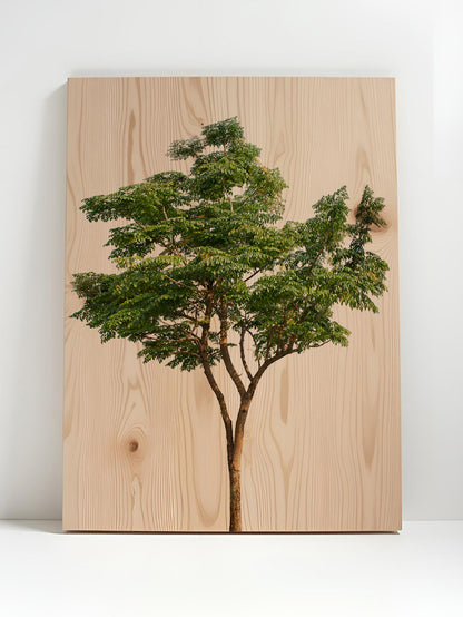 Grünklang – Holzbild von pura