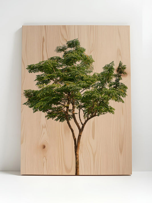 Grünklang – Holzbild von pura