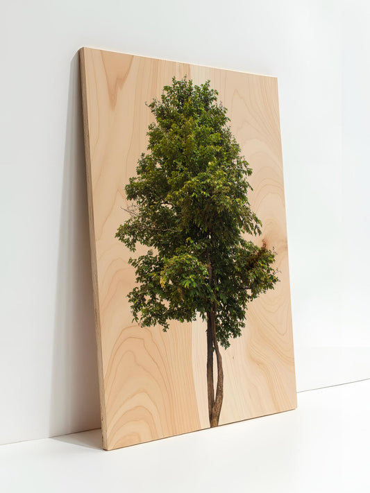 Zweigeins – Holzbild von pura