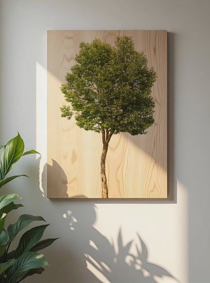 Laublicht – Holzbild von pura