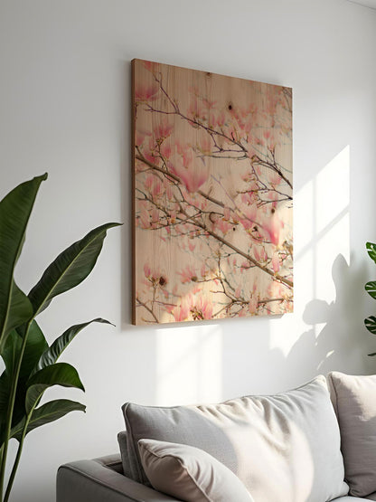 Lichtblüte – Holzbild von pura
