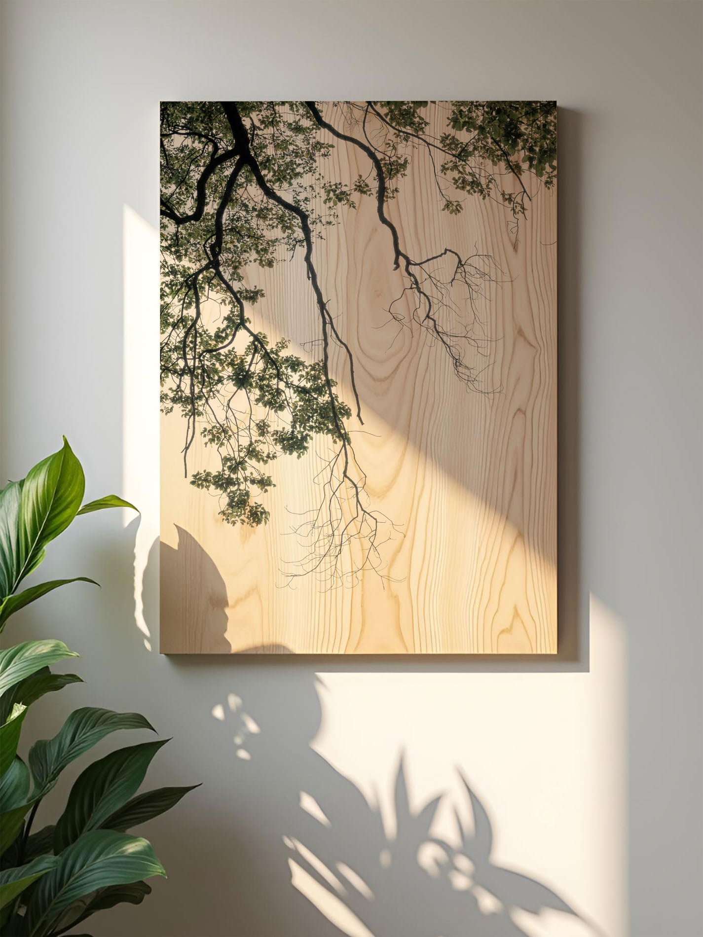 Dämmerzweig – Holzbild von pura