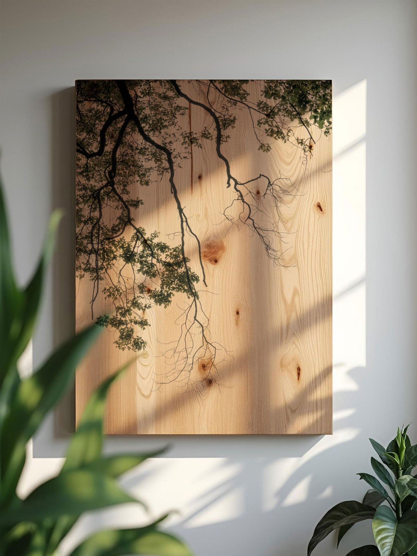 Dämmerzweig – Holzbild von pura