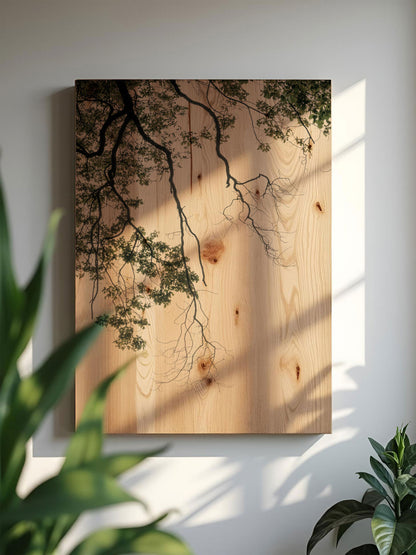 Dämmerzweig – Holzbild von pura