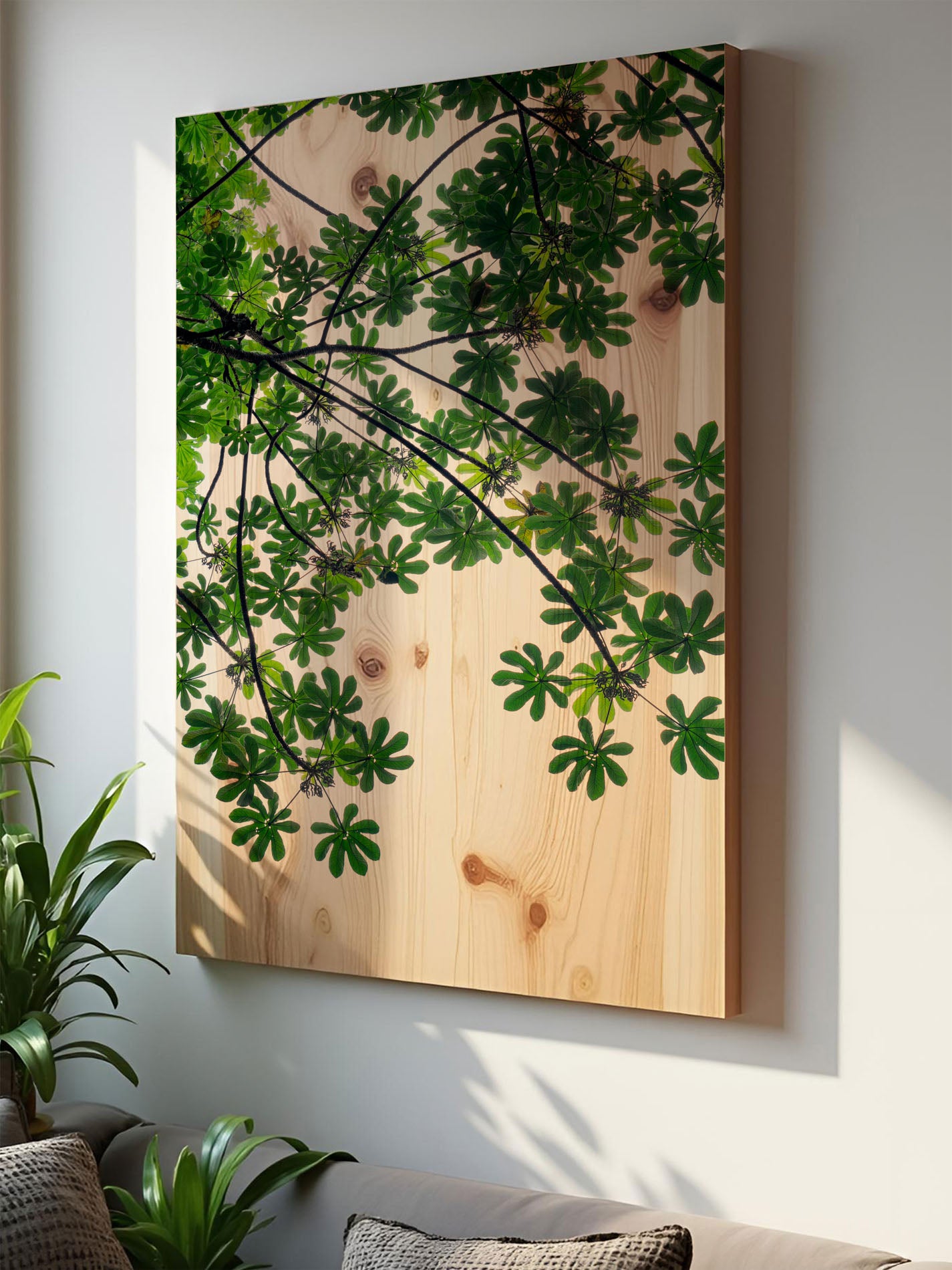 Blattfall – Holzbild von pura