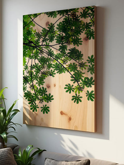 Blattfall – Holzbild von pura