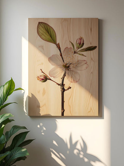 Blütenschimmer – Holzbild von pura